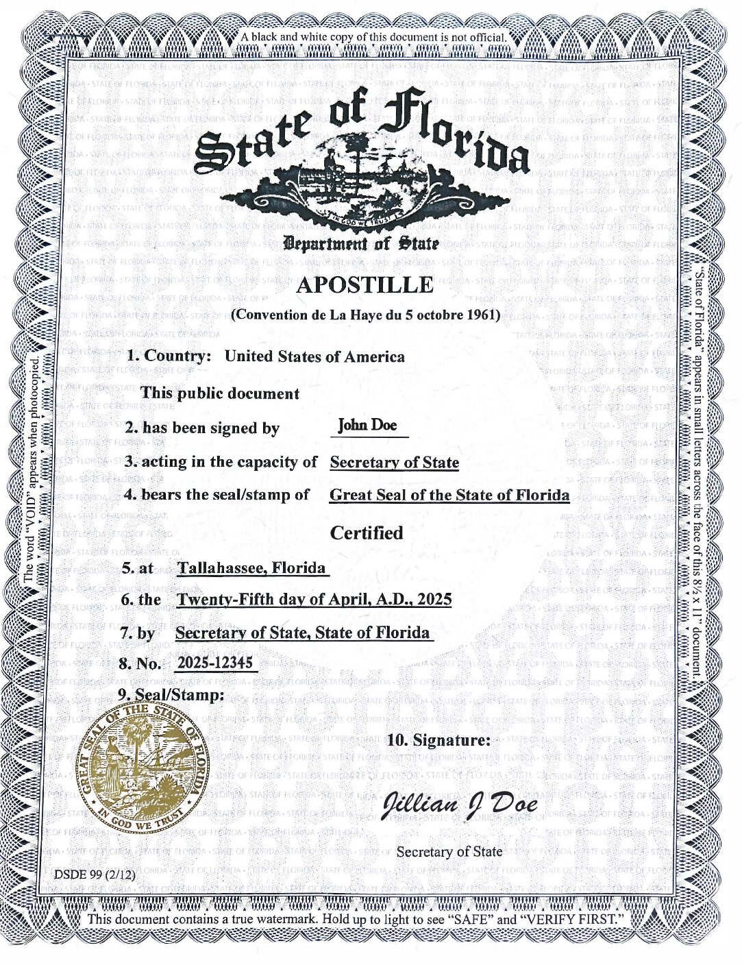 Florida Apostille